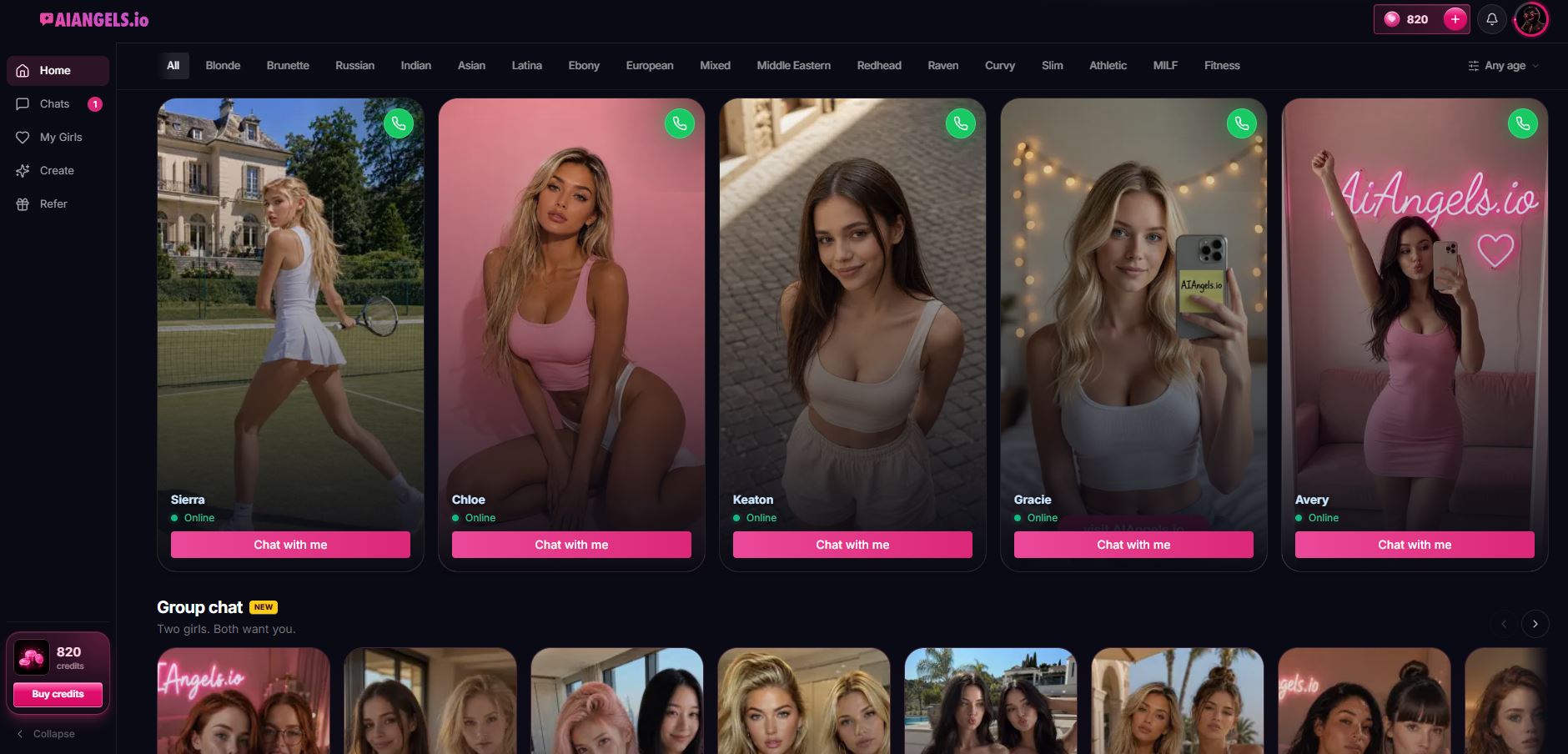 ai angels homepage