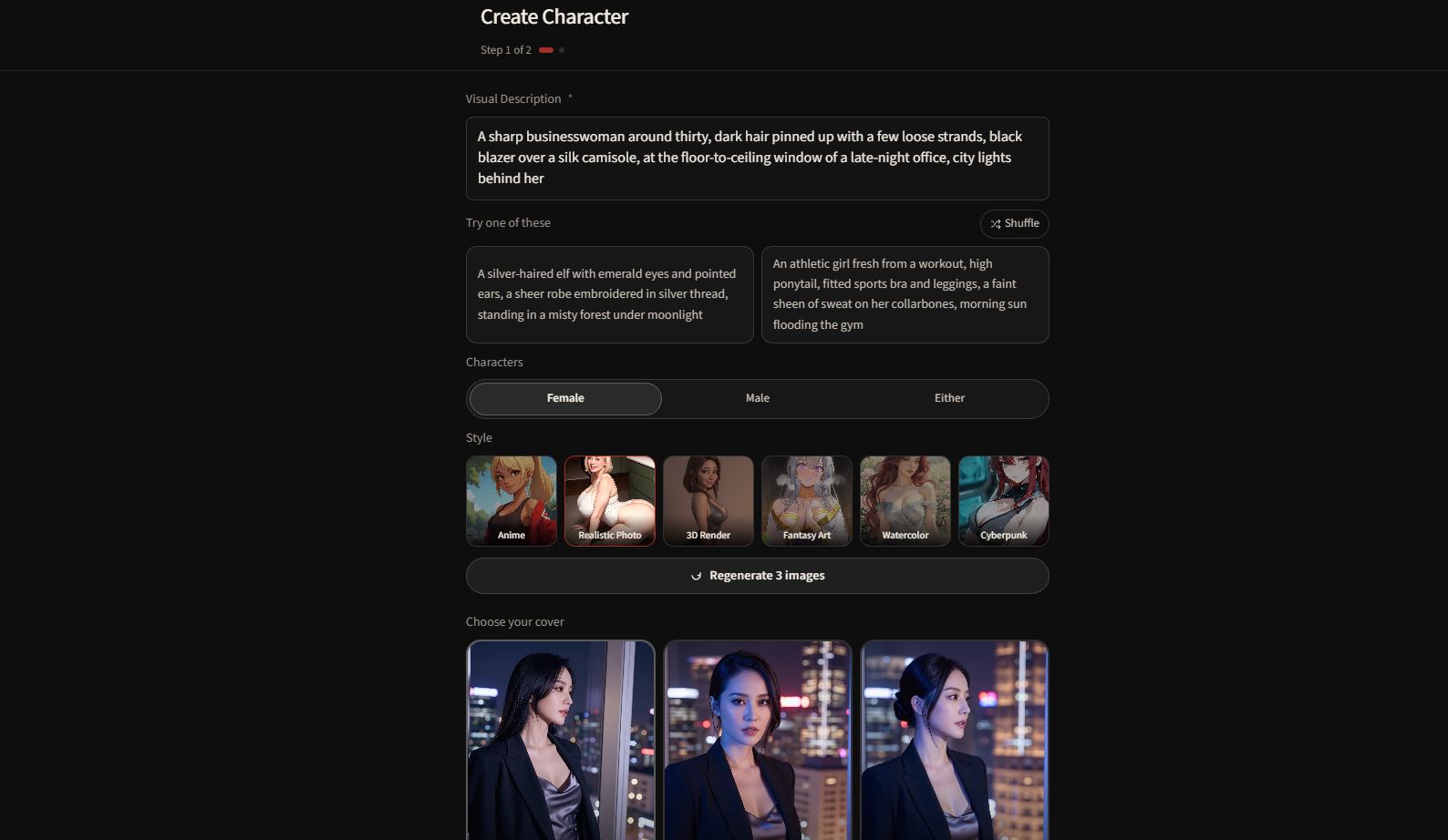 charmi character creation